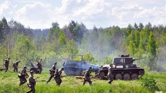 Бой Великой Отечественной Войны в городе Ступино