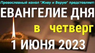 Евангелие дня. 1 июня 2023. Чтение от Иоанна. Четверг. О совершенной радости