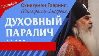 Духовный паралич. Проповедь отца Гавриила, начальника Кавказского скита. Верую @user-gw3kj1lb7j