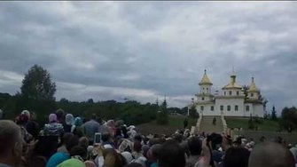 Прилет Патриарха в монастырь 04.06.2016