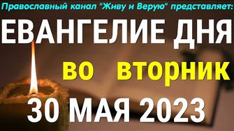 30 мая 2023. Евангелие дня. Чтение от Иоанна. О единосущии Отца и Сына и Святого Духа. Апостол дня. Деяние апостолов