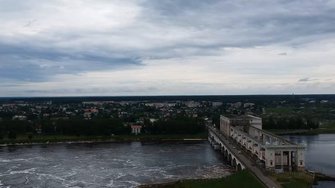 Город Углич с высоты птичьего полёта