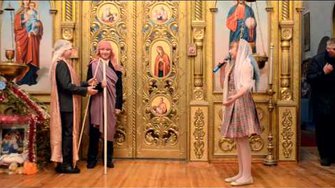 Рождественская елка в Соборе Св.Троицы 2015. Хотимск.