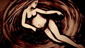 Песочная анимация "Маленькое Чудо" - Sand animation "Tiny Miracle" (by Kseniya Simonova)